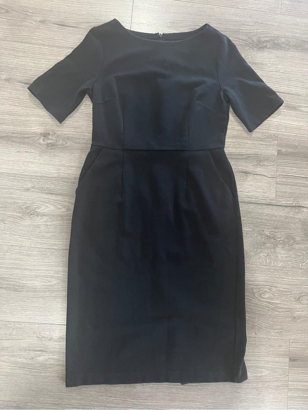 LOFT Black Midi Dress